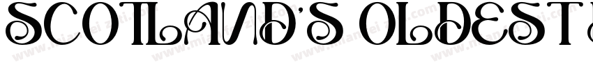 SCOTLAND’S OLDEST DISTILLERY字体转换